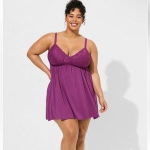 Torrid Super Soft Lace Bust Sleep Chemise